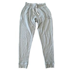 Calvin Klein Sleep Jogger Pants Womens S Gray Cozy Lounge Minimalist Intimates